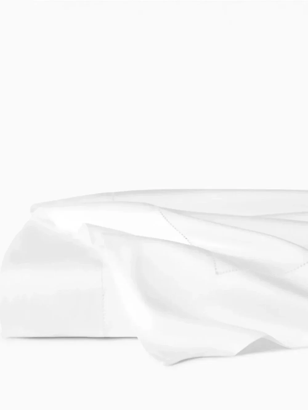 SFERRA Fiona King Flat Sheet White Long Staple Cotton Sateen 114x114 Italy